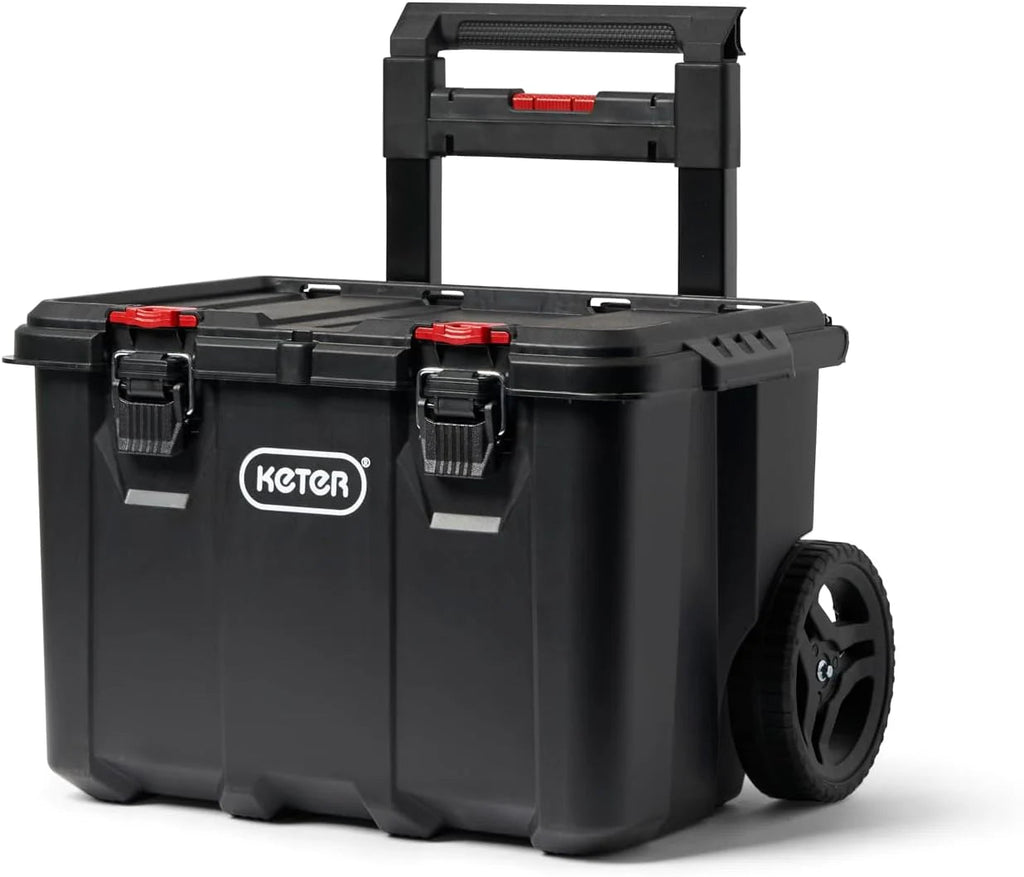 Modular Tools Organizer for Garage Storage and DIY, 3 Piece Resin Rolling Tool Box System for Small Parts