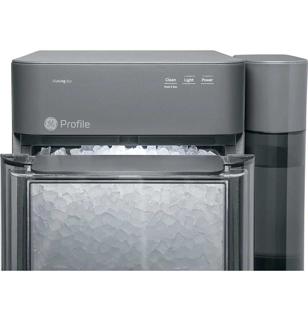 2.0 Countertop Nugget Ice Maker | Ice Machine with WiFi Connectivity | Smart Home Kitchen Essentials | Black Stainless