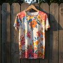 Women's Bloom Garden Botanical Print Casual T-Shirt