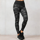 Women's Charcoal Camouflage High Rise Leggings