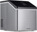 Clear Ice Cube Maker Machine 40 lbs. of Ice in 24 Hours, Portable Design in Stainless Steel